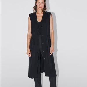 ZARA Buttoned Waistcoat Dress